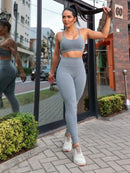 Conjunto Fitness Feminino Top e Calça Legging Para Academia e Treino