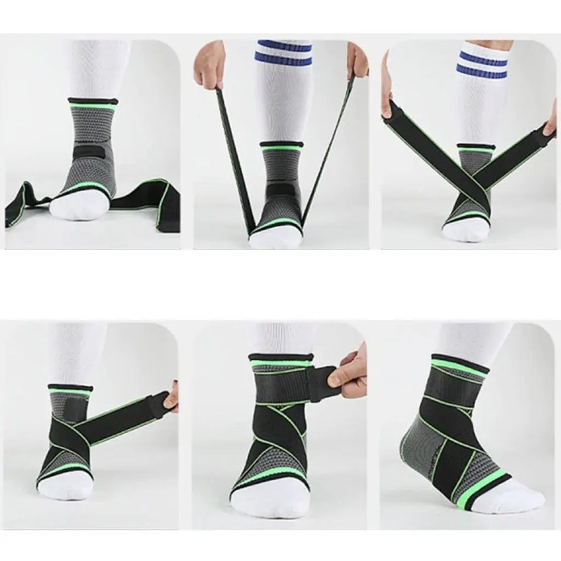OrthoStep Pro – Tornozeleira Ortopédica com Compressão para Esporte e Estabilização Articular