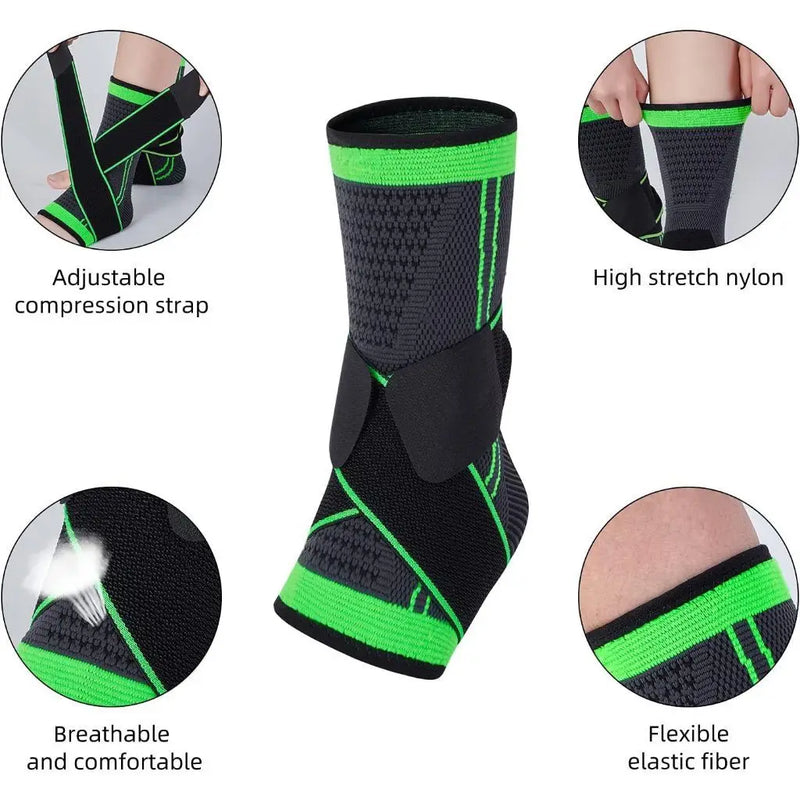 OrthoStep Pro – Tornozeleira Ortopédica com Compressão para Esporte e Estabilização Articular