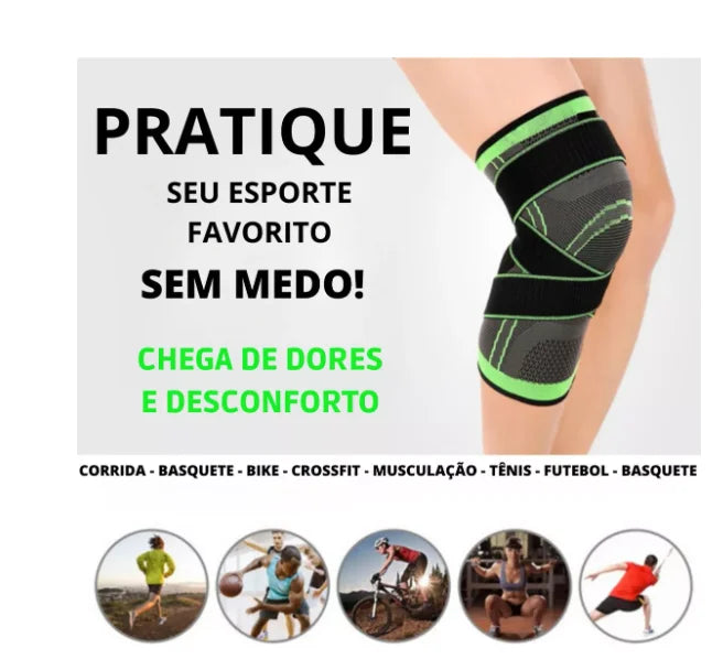 joelheira ortopédica - Suporte Articular com Compressão e Estabilização Cruzada