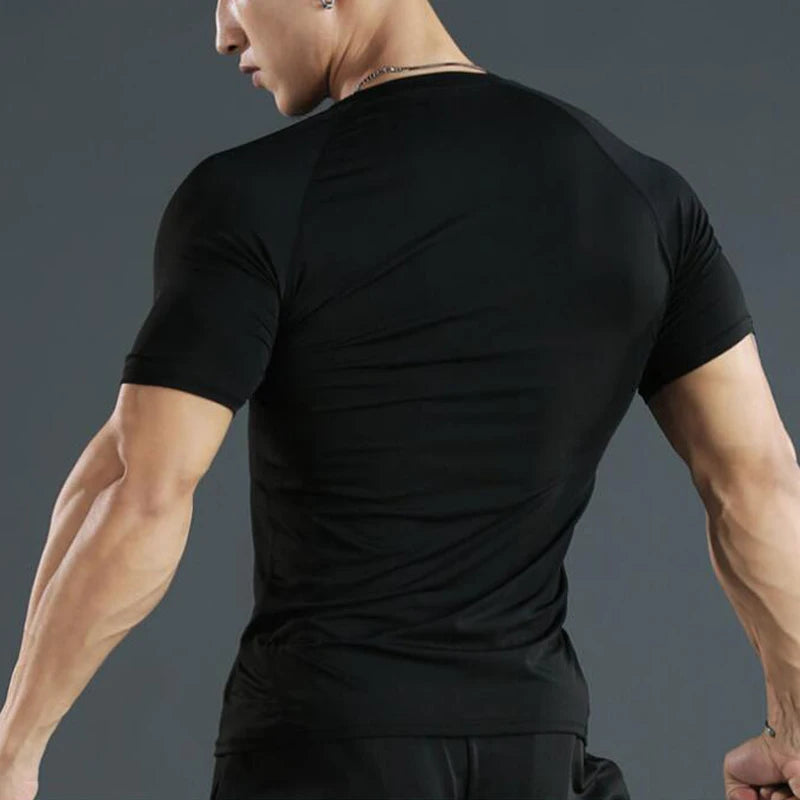 Camiseta Masculina Compressão Dry Fit – Treino e Corrida